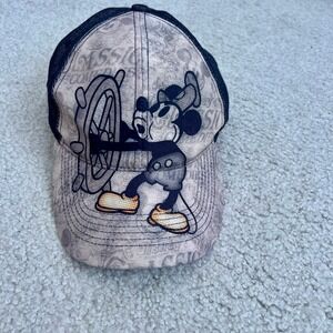 Walt Disney World Steamboat Willie Mickey Mouse Hat Baseball‎ Cap Strapback